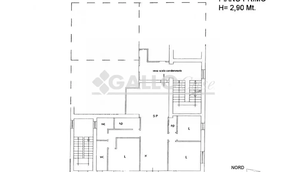 Planimetria - Apartment with Sea View in Belvedere Marittimo