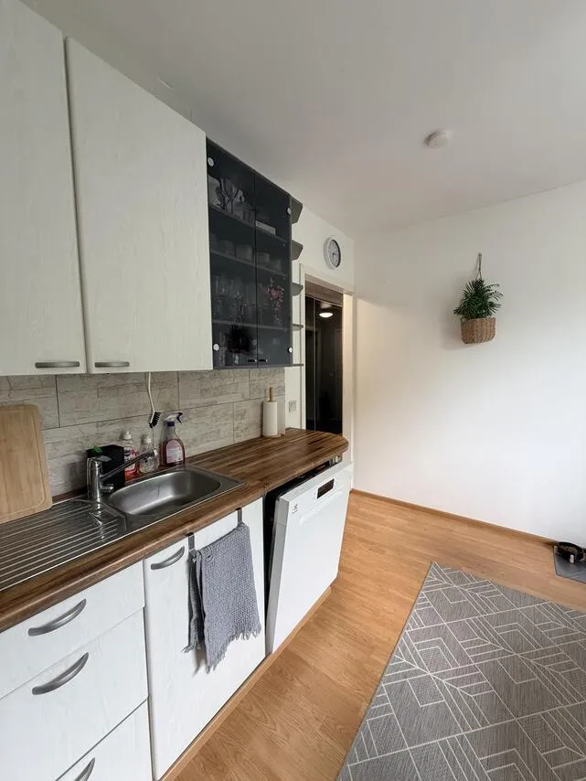 Kitchen - Apartment with Balcony and Sauna in Paimio