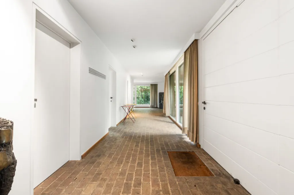 Entrée - Villa Architecturale avec Vue sur le Paysage à Meulebeke