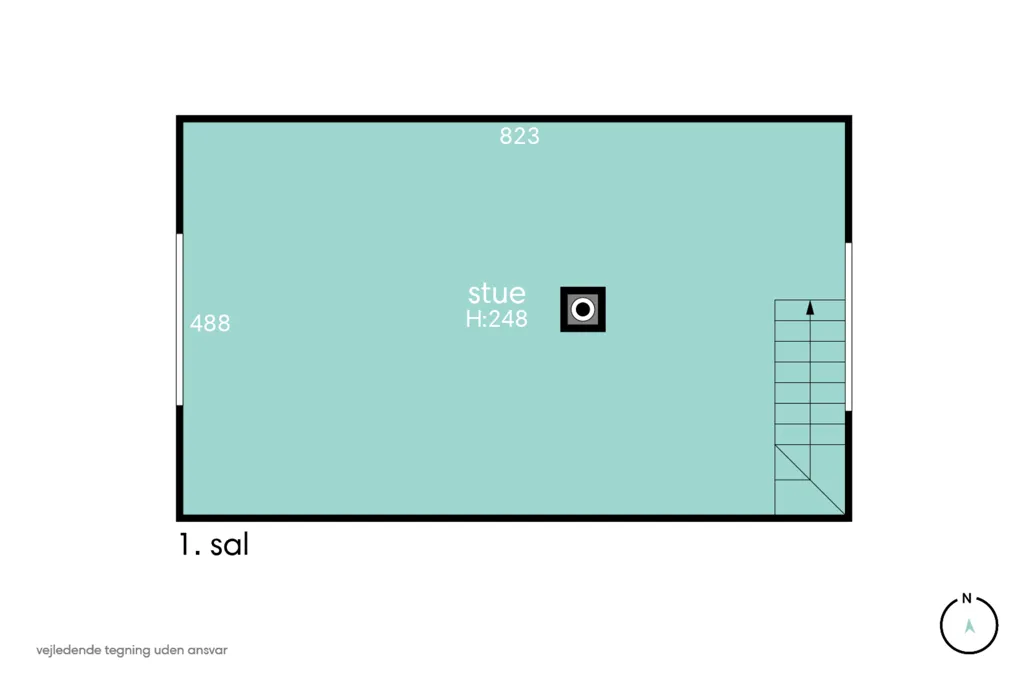 Plan - Historic Villa with Garden in Svejstrup