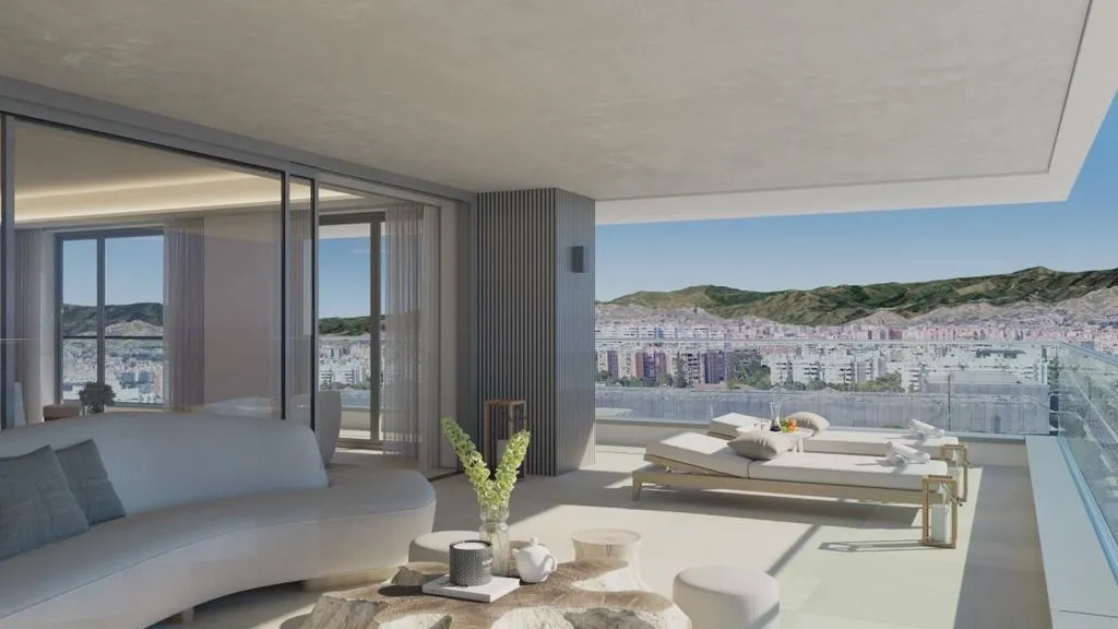 Living Room - Luxury Apartment with Sea View in Estepona