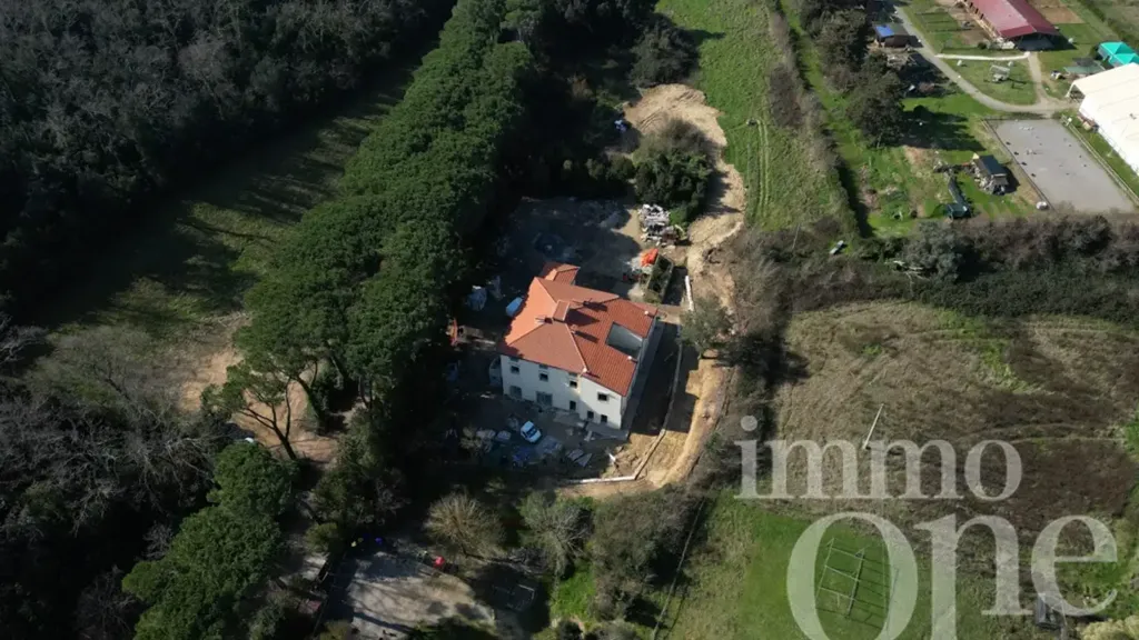 Aerial - Restored Apartment with Terraces in La Puzzolente
