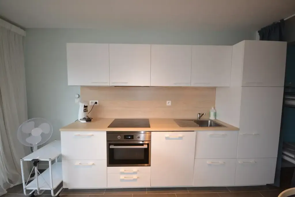 Köök - Furnished Apartment with Sea View in Oostduinkerke