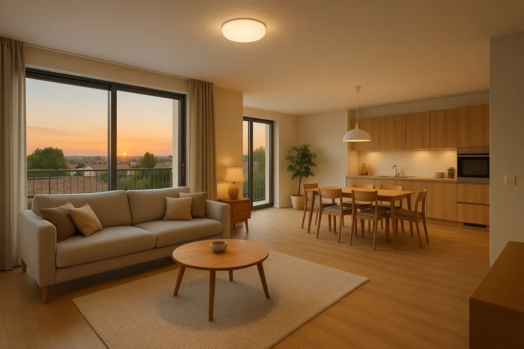 Séjour - Appartement 4 Pièces avec Terrasses à La Grande Motte