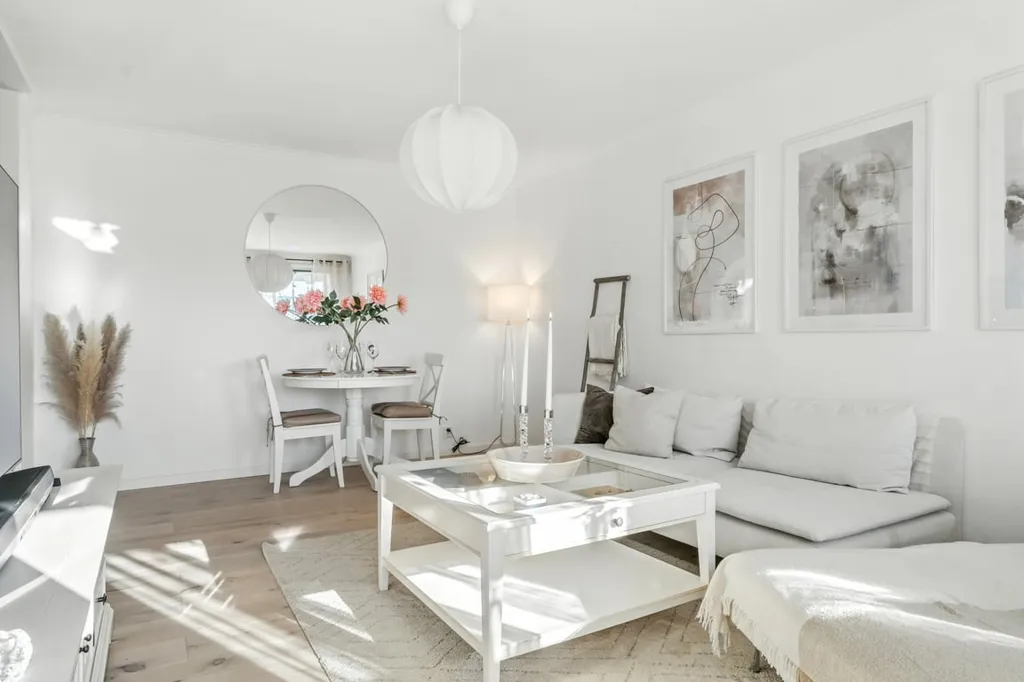 Séjour - Two-Bedroom with Glazed Balcony in Göteborg