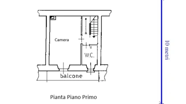 Floor Plan - Semi-Detached House with Balcony in Cafasse