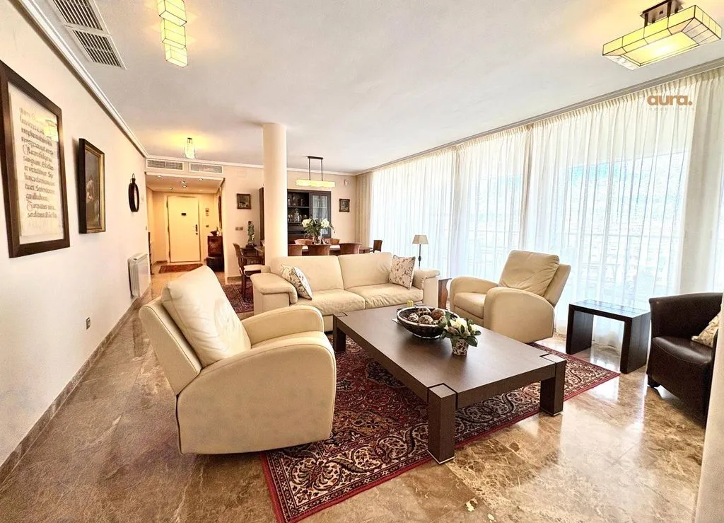 Living Room - Luxury Penthouse with Pool in Playa de San Juan