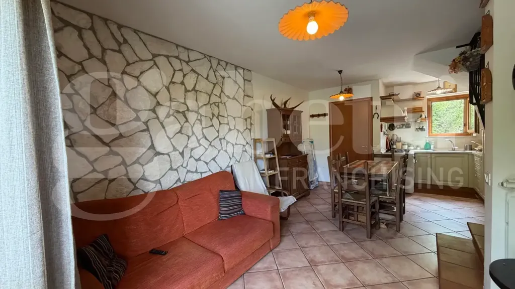 Séjour - Panoramic Semi-Detached Villa in Rocca Di Cambio
