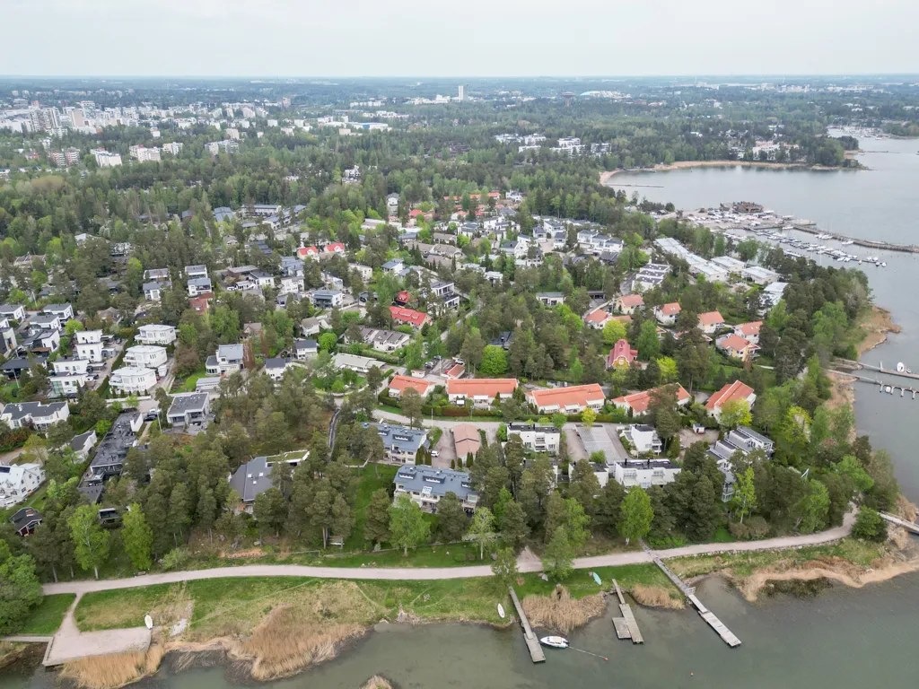 Vista aerea - Modernised Apartment with Sauna in Nuottaniemi, Espoo