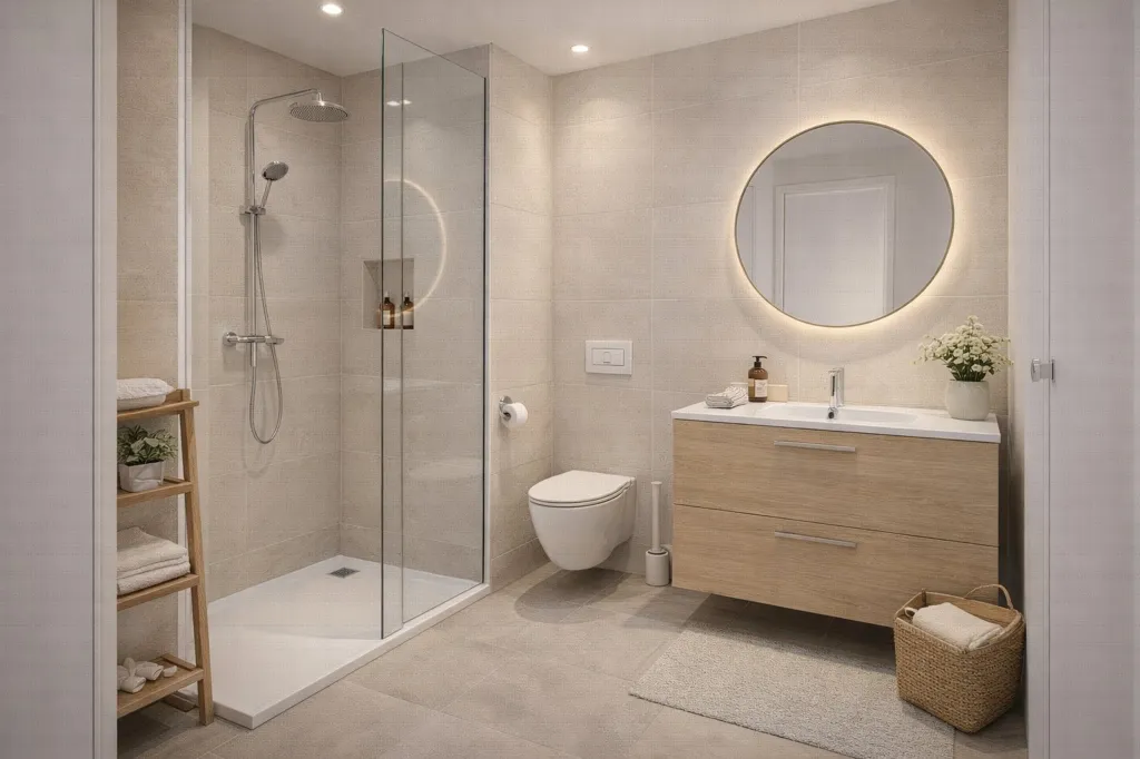 Salles de bain - 2 Pièces avec Balcon et Parking à Limay