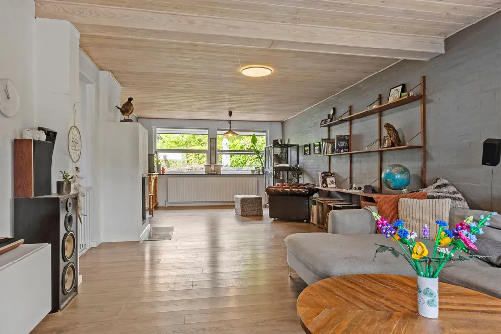 Séjour - Fenced Villa with Garden in Fårup