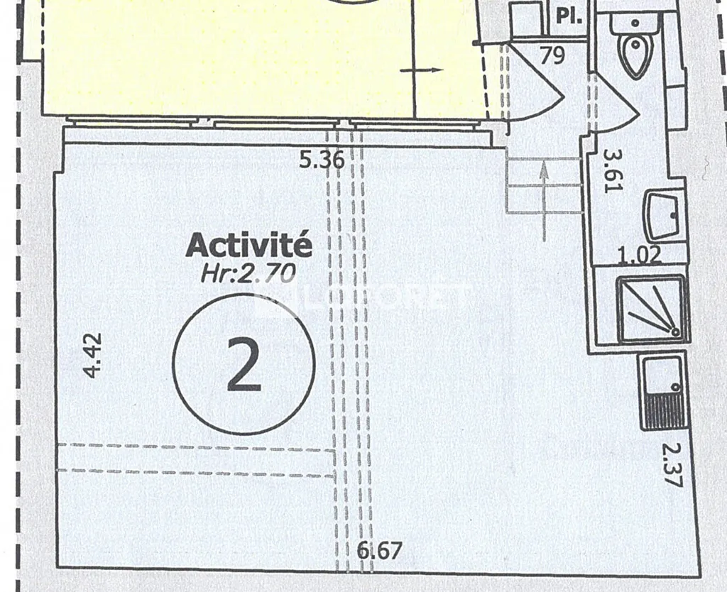 Plan - Local d'Activité Rénové au Centre de Suresnes