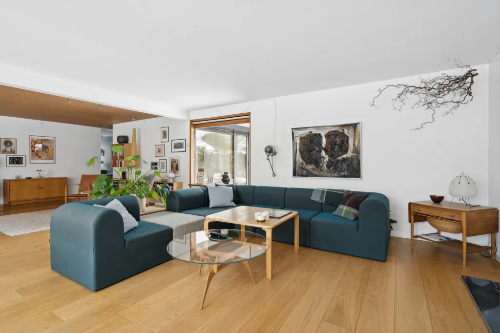 Living Room - Modernised Johan Christensen Villa in Hareskovby