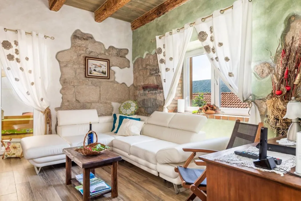 Elutuba - Villa with Sea View in Tribalj