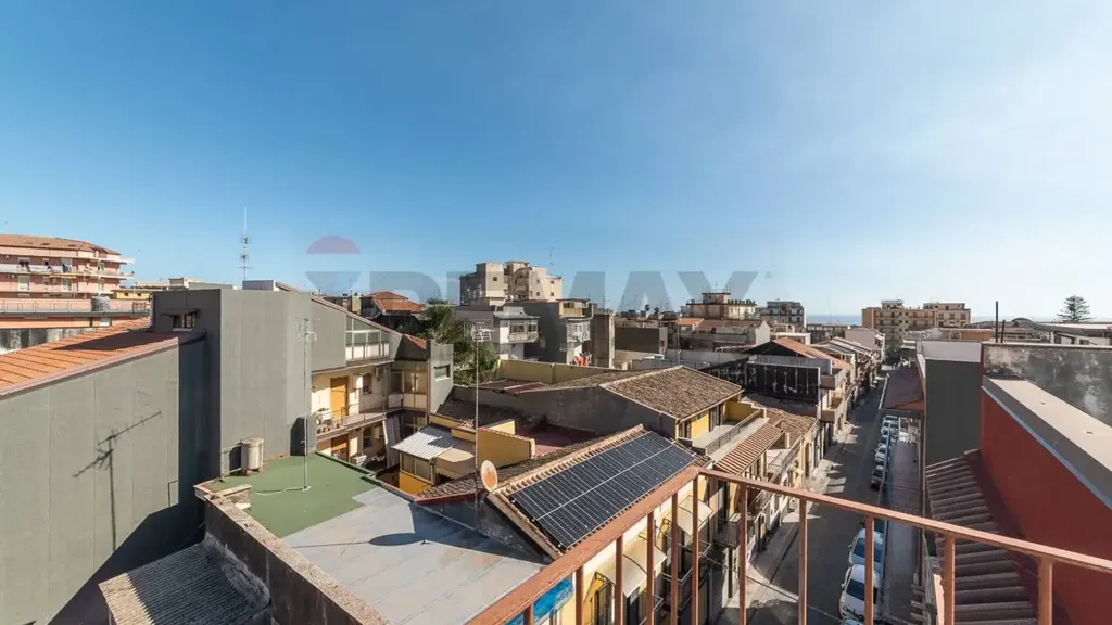 Balcony - Two-Level Apartment with Sea View in Aci Catena