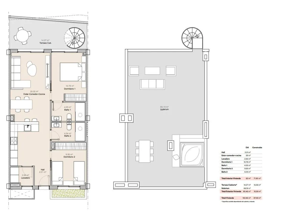 Floor Plan - Apartment with Terrace in La Nucia