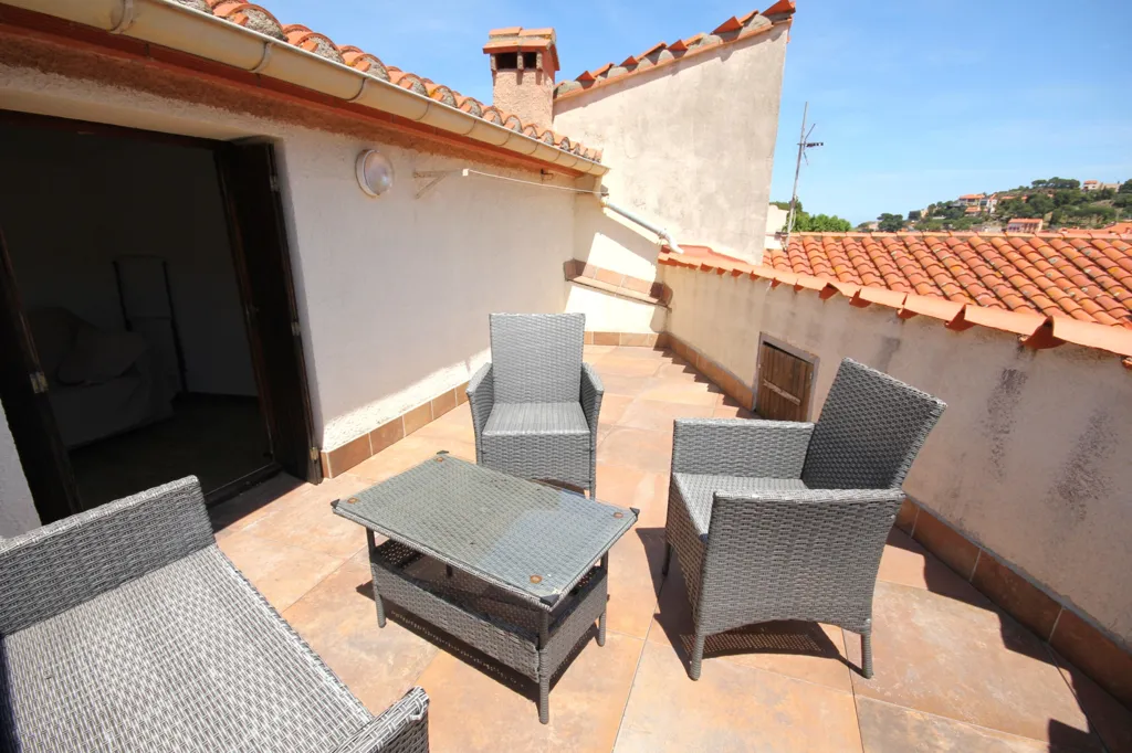 Terrasse - Appartement 4 Pièces avec Terrasse à Collioure
