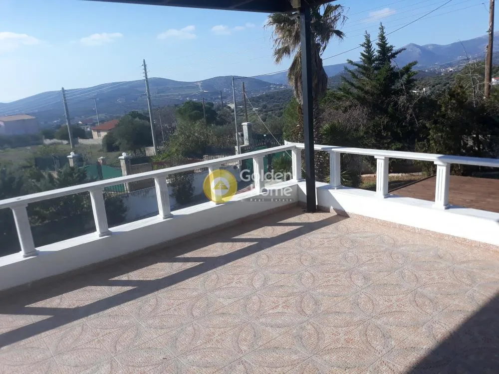 Terrasse - Villa with Sea View in Koropi