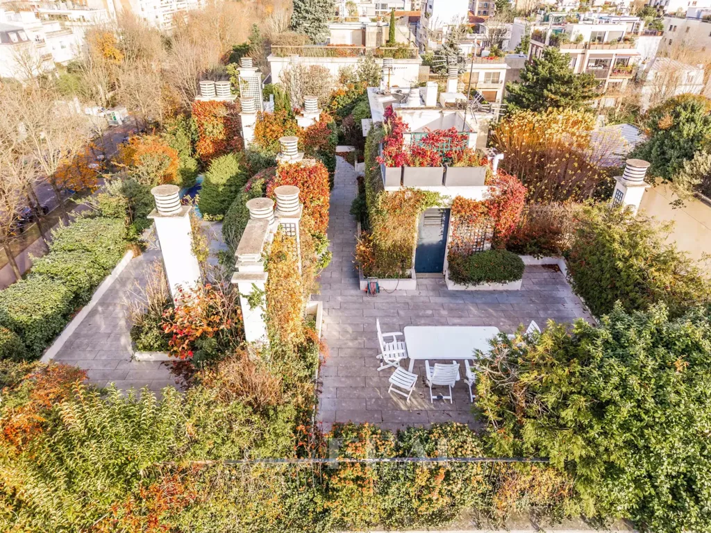 Vue aérienne - Triplex avec Terrasse Panoramique à Neuilly-sur-Seine