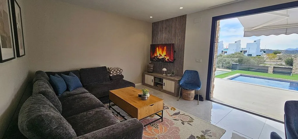 Séjour - Semi-Detached House with Pool in Finestrat