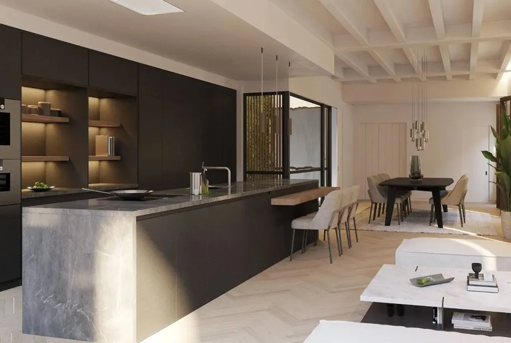 Köök - Historic Apartment with Pool in Palma's Old Town