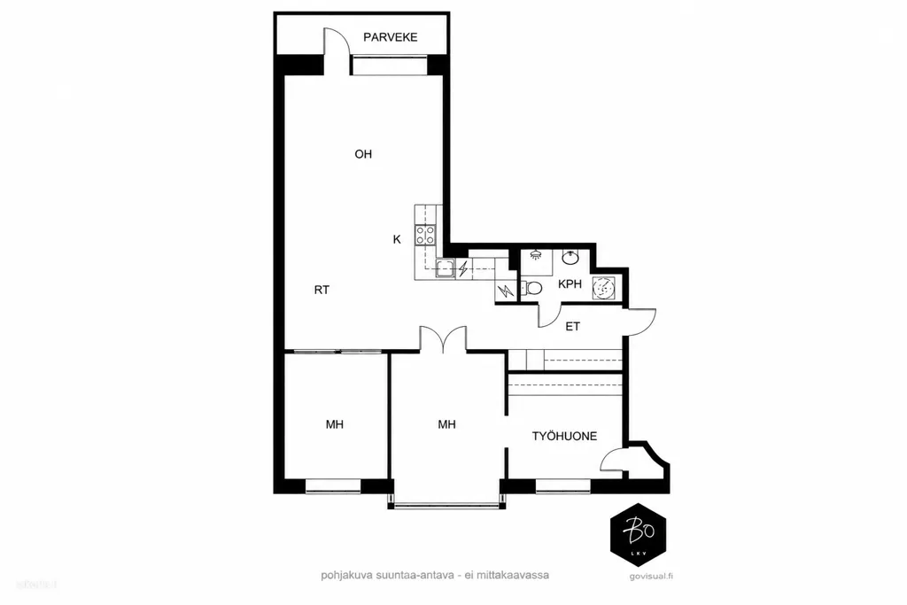 Plaan - Modern Loft Apartment with Garden View in Taka-Töölö