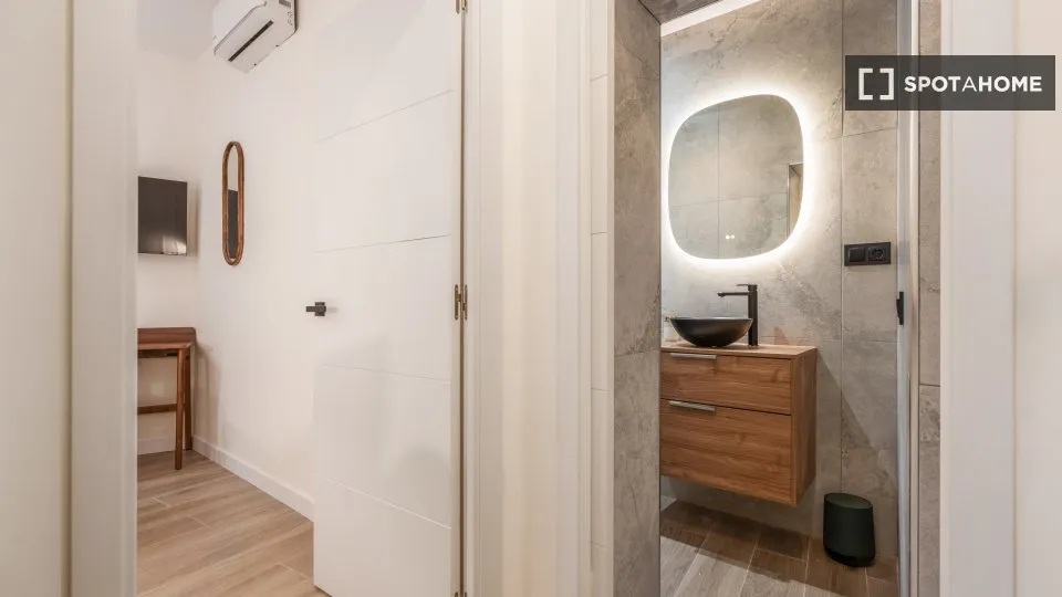 Salles de bain - 1-Bedroom Apartment in Embajadores, Madrid