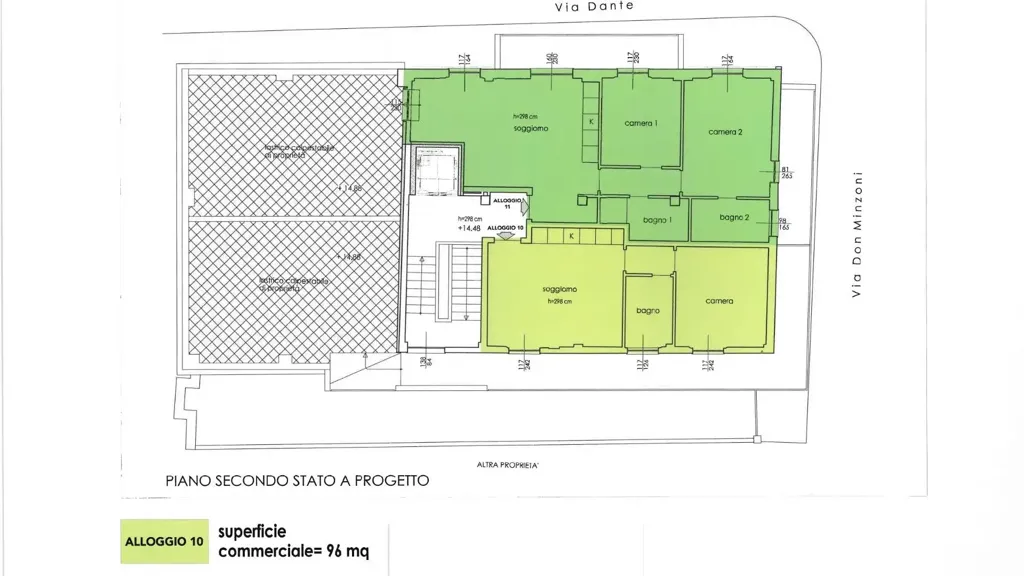 Plan - Rearranged Apartment with Sea View in Borghetto