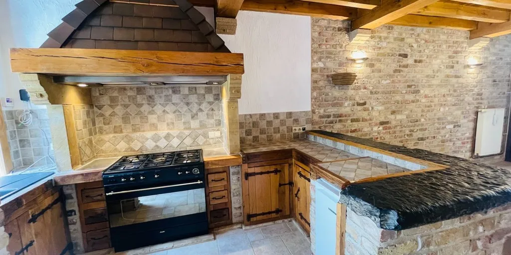 Cuisine - Rijwoning Charmante avec Patio à Bruges