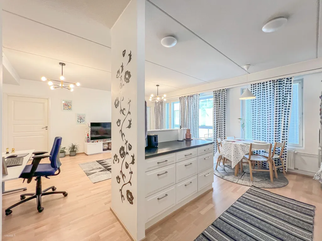 Kitchen - Modern Flat with Balcony in Tikkurila, Vantaa