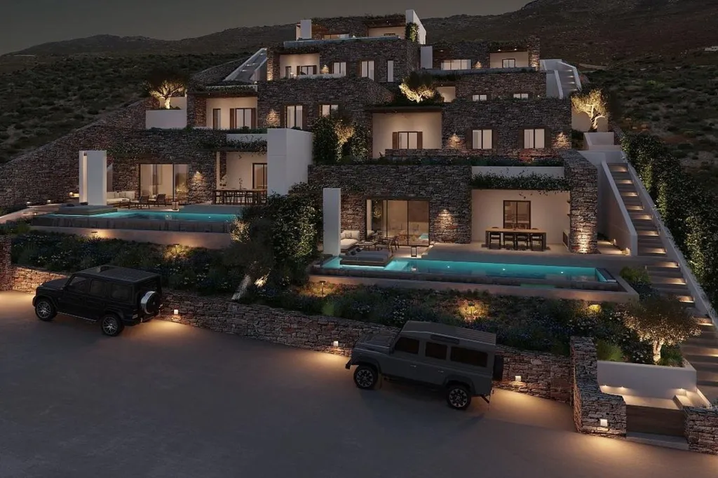 Piscine - Villa with Infinity Pool in Antiparos