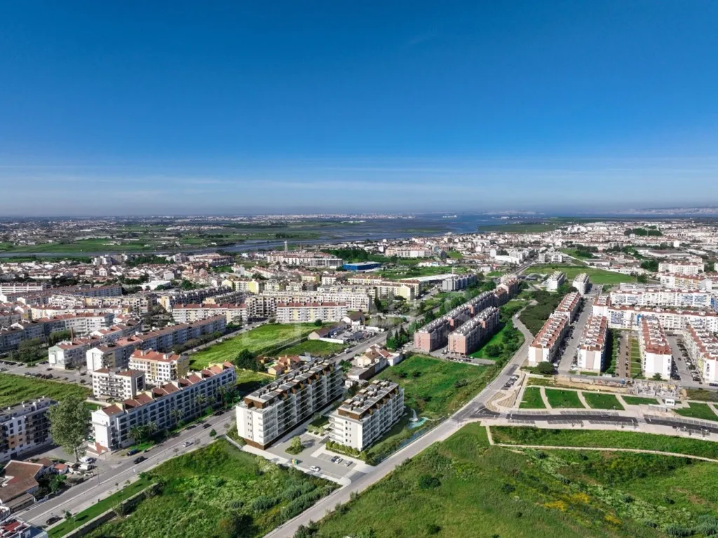Vue aérienne - Duplex Apartment with Panoramic Views in Montijo