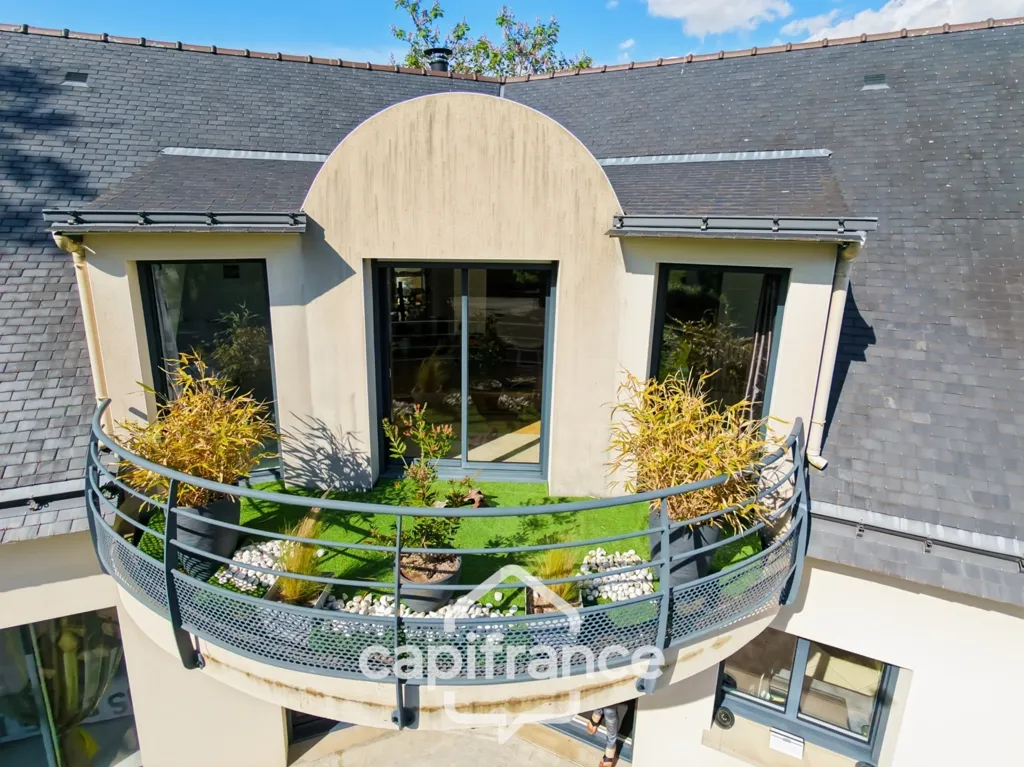 Vista aerea - Architectural House with Studio in Pontivy