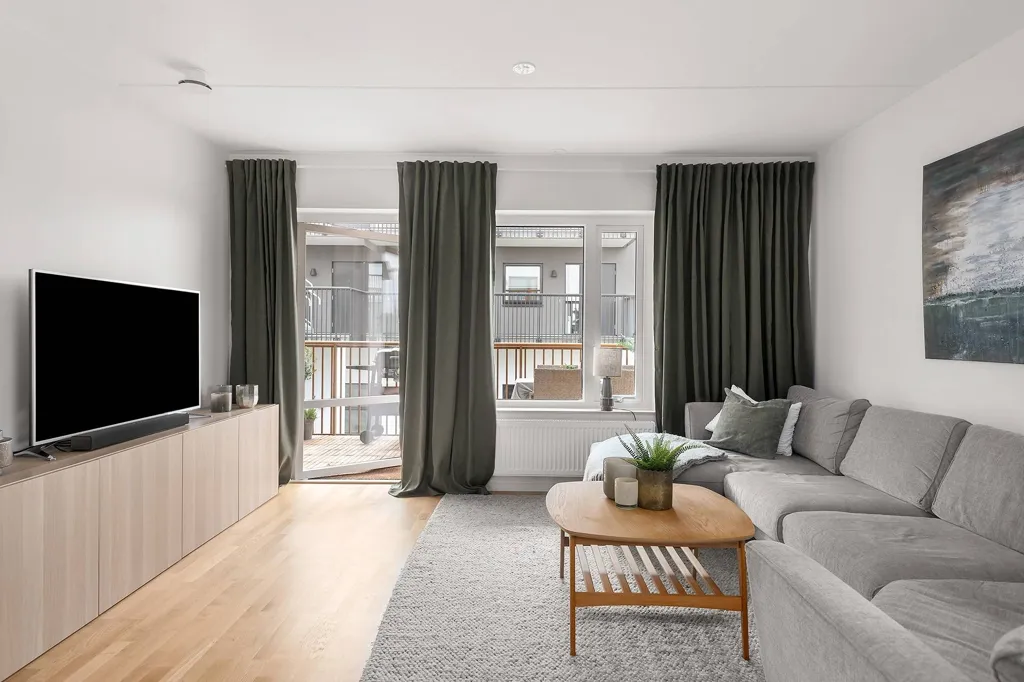 Séjour - Modern Penthouse with Balcony in Trelleborg