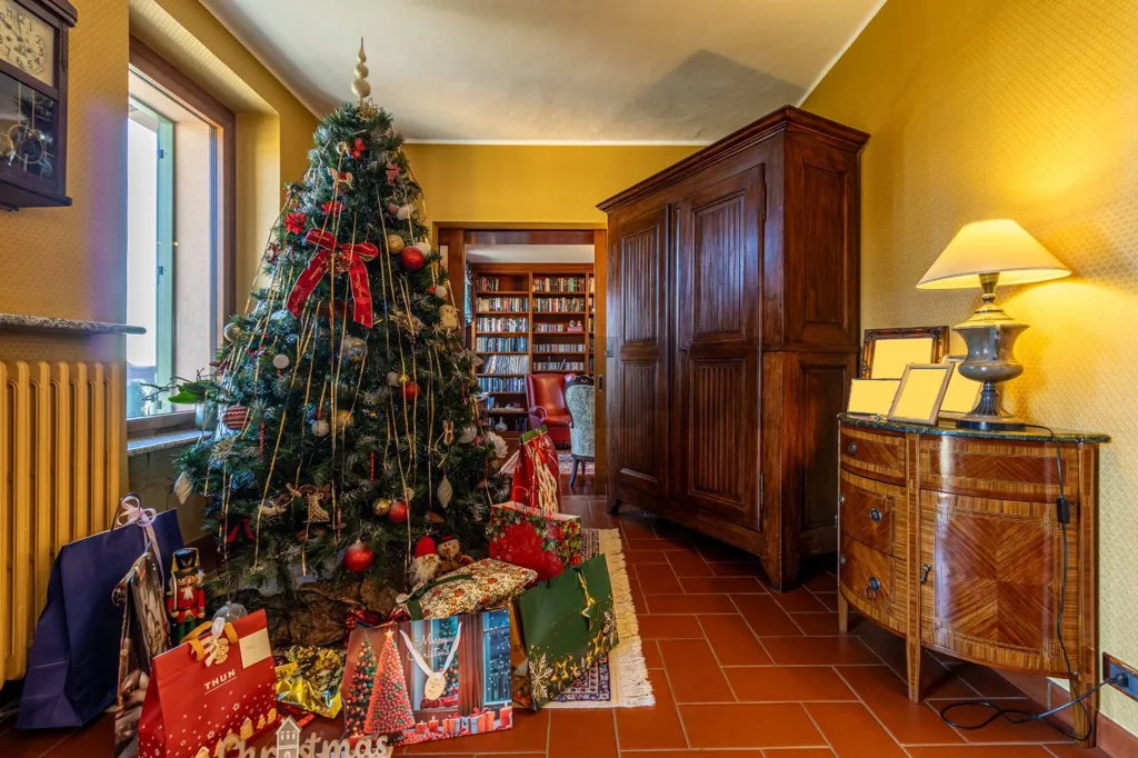 Séjour - Triplex Villa with Garden in Occhieppo Superiore