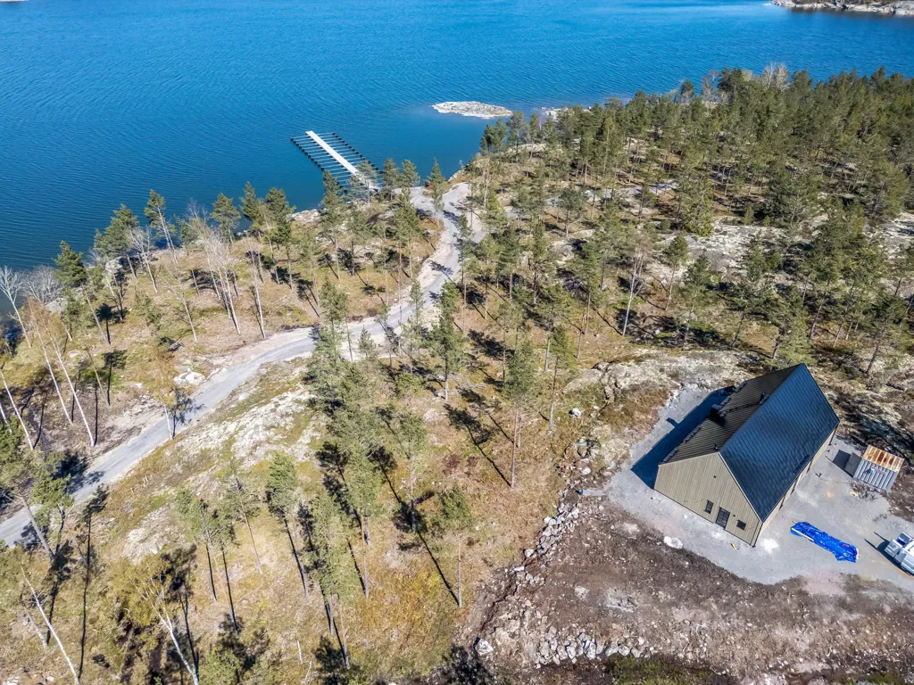 Vue aérienne - Building Plot with Water Access in Gryts Archipelago