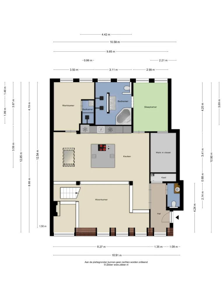 Plaan - Renovated Gallery Flat with Rooftop in Coolhaven