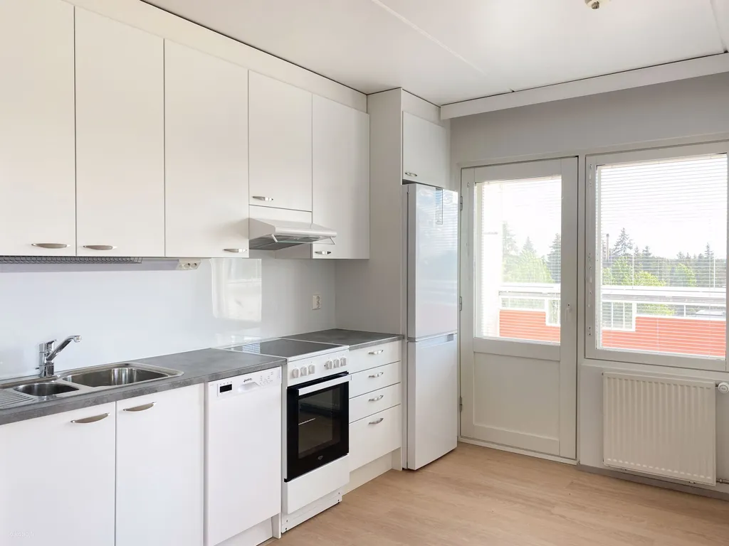 Cucina - 2-Bed Flat with Sauna in Saksala, Lahti