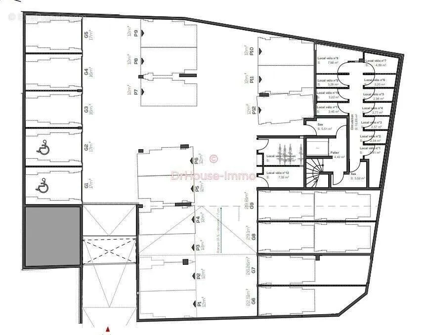 Plan - Appartement Lumineux avec Balcon à Vannes