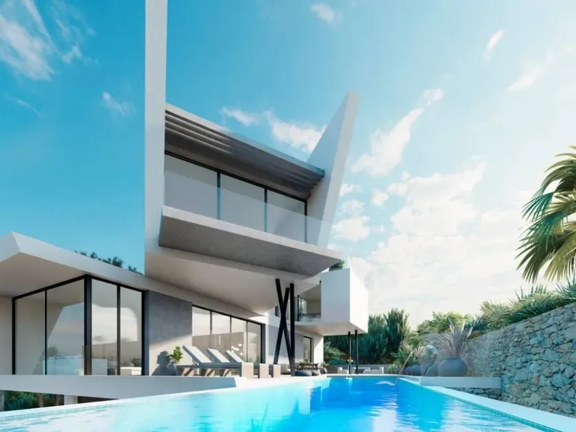 Piscine - Villa with Sea View and Pool in Orihuela