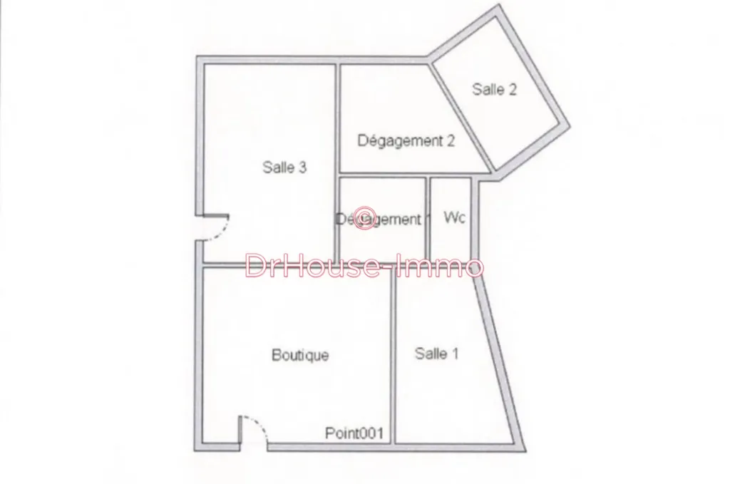 Plan - Local Commercial avec Façade Passante au Centre-ville des Lilas