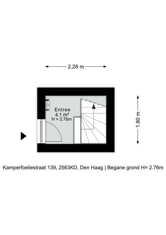 Plan - Spacious Apartment with Balcony in Bomenbuurt