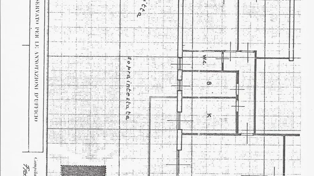Plan - Apartment with Balconies in La Rustica, Rome