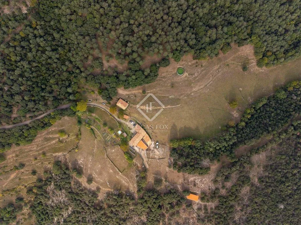 Vista aerea - Country House with Pool in Alta Garrotxa
