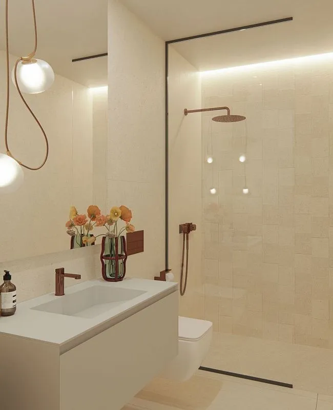 Salles de bain - New Villa with Pool in Islantilla