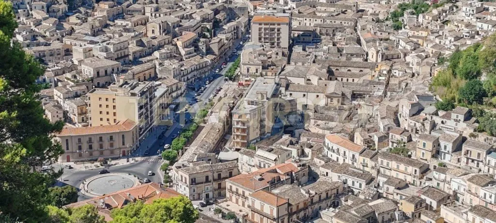 Vue aérienne - Historic Apartment with Balcony in Modica