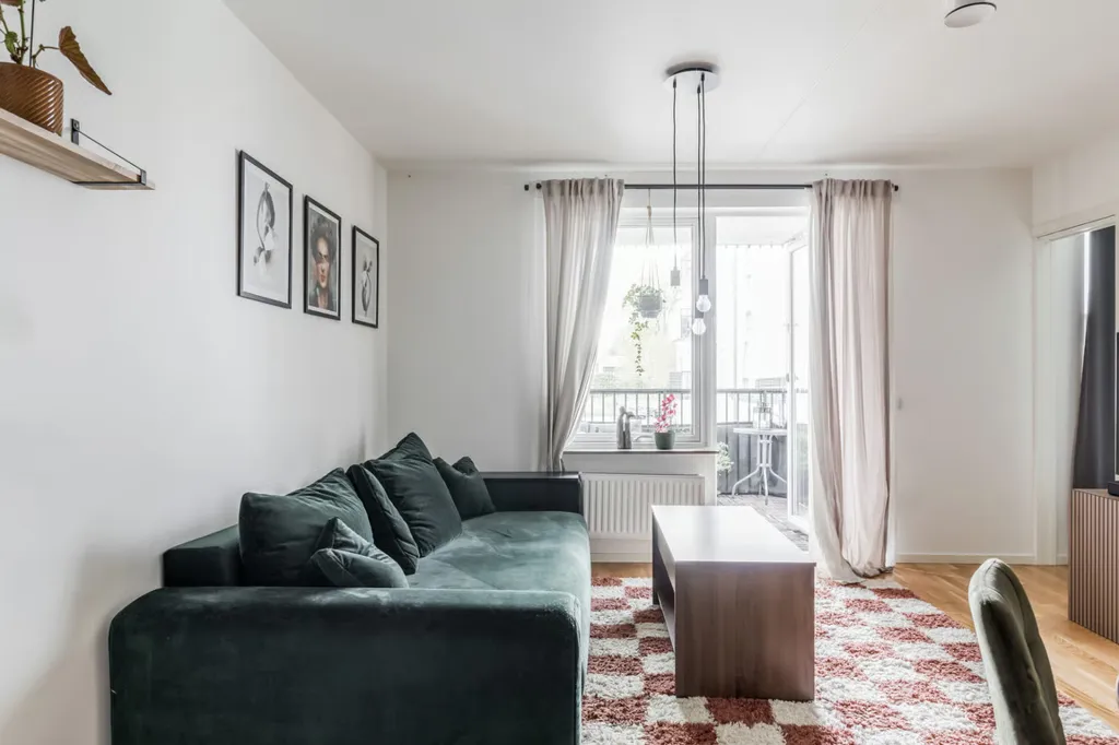 Séjour - Modern Flat with Balcony in Örebro