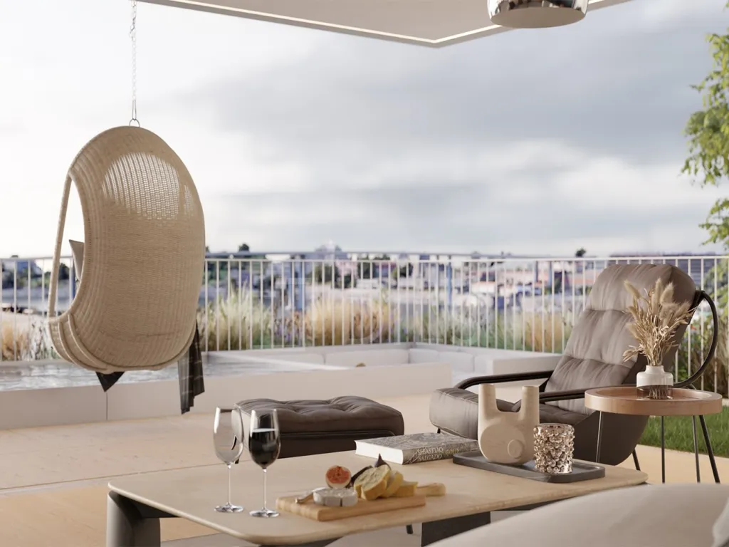 Terrasse - T3 Apartment with Private Pool, Rio View, Porto