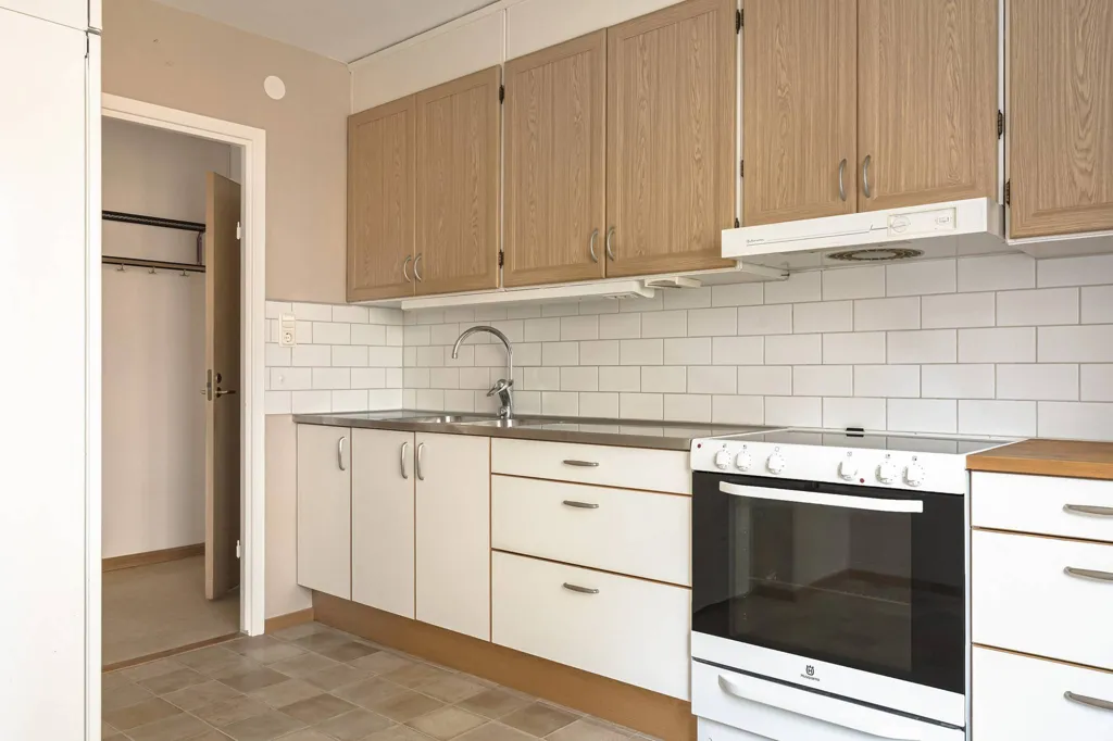 Kitchen - Apartment with Balcony in Eslöv