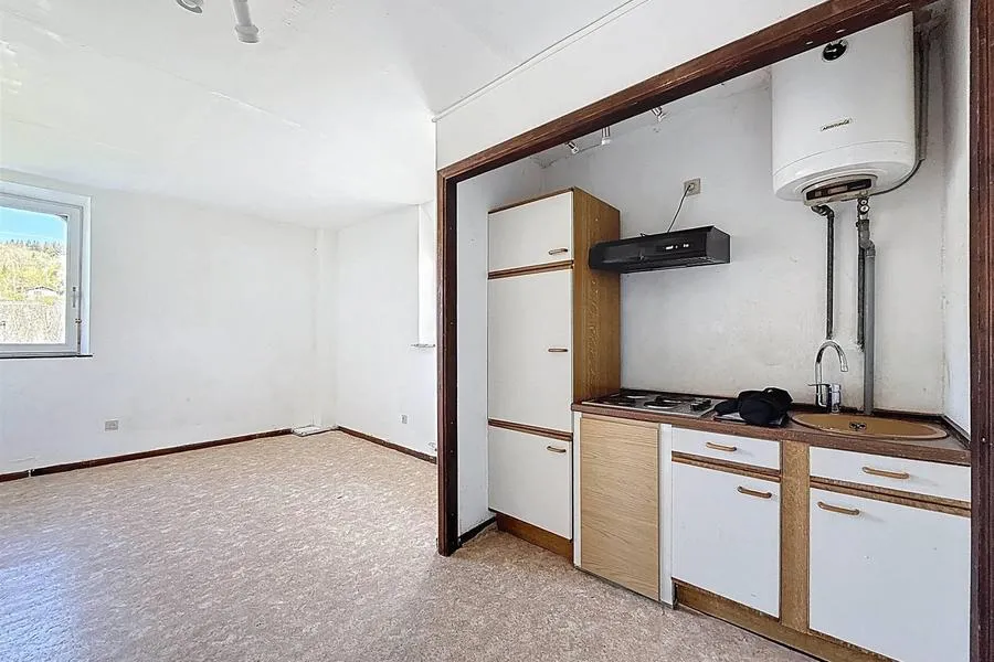 Köök - 2-Bed Apartment with Meuse View in Waulsort